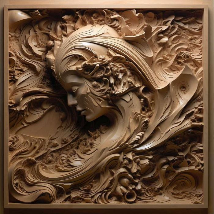 نموذج ثلاثي الأبعاد لآلة CNC 3D Art 